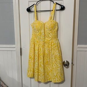 LP Christine Dress; print Sunglow Yellow